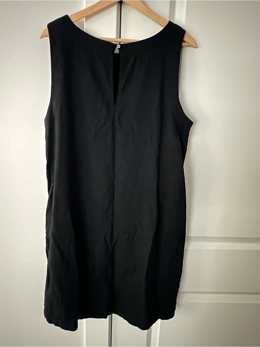 a new day Black Sleeveless linen Dress - Picture 2 of 4